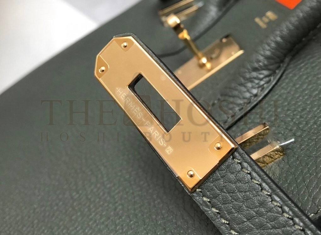 H**me5 Vert Fonce Clemence Birkin 30cm Bag GHW Master Quality