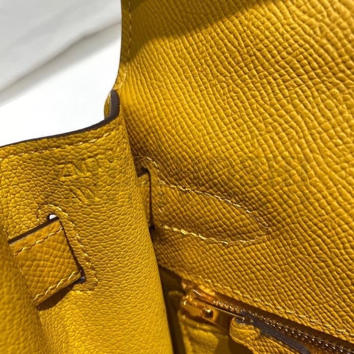 H**me5 Kelly 28cm Sellier Bag in Yellow Epsom Calfskin GHW Master Quality