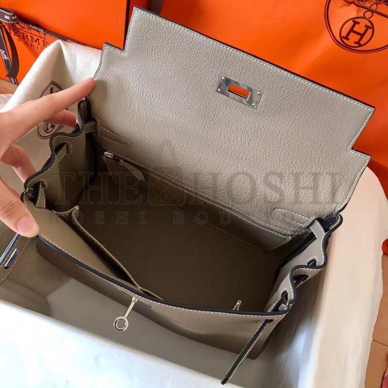 H**me5 Tourterelle Clemence Kelly 28cm Handmade Bag Master Quality
