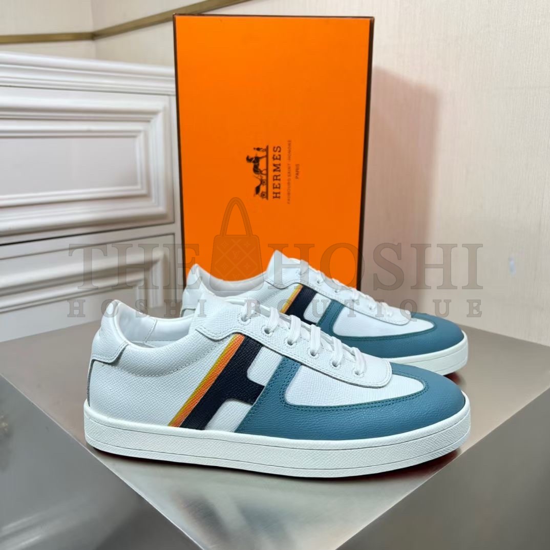 H**me5 Boomerang Sneakers In Multicolore Blue Leather Master Quality