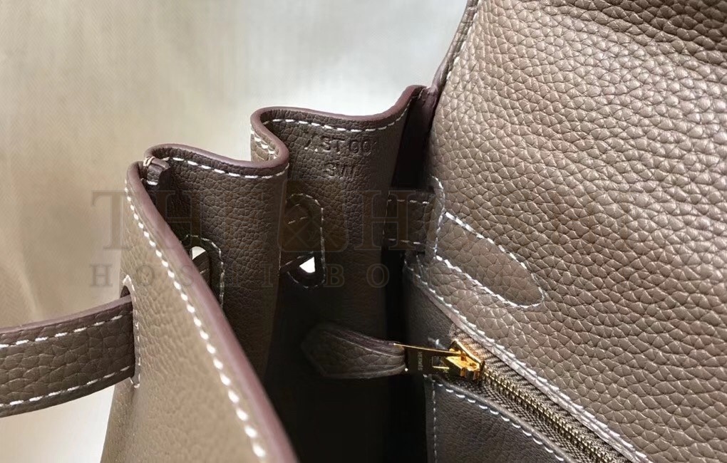 H**me5 Etoupe Clemence Kelly 25cm GHW Bag Master Quality