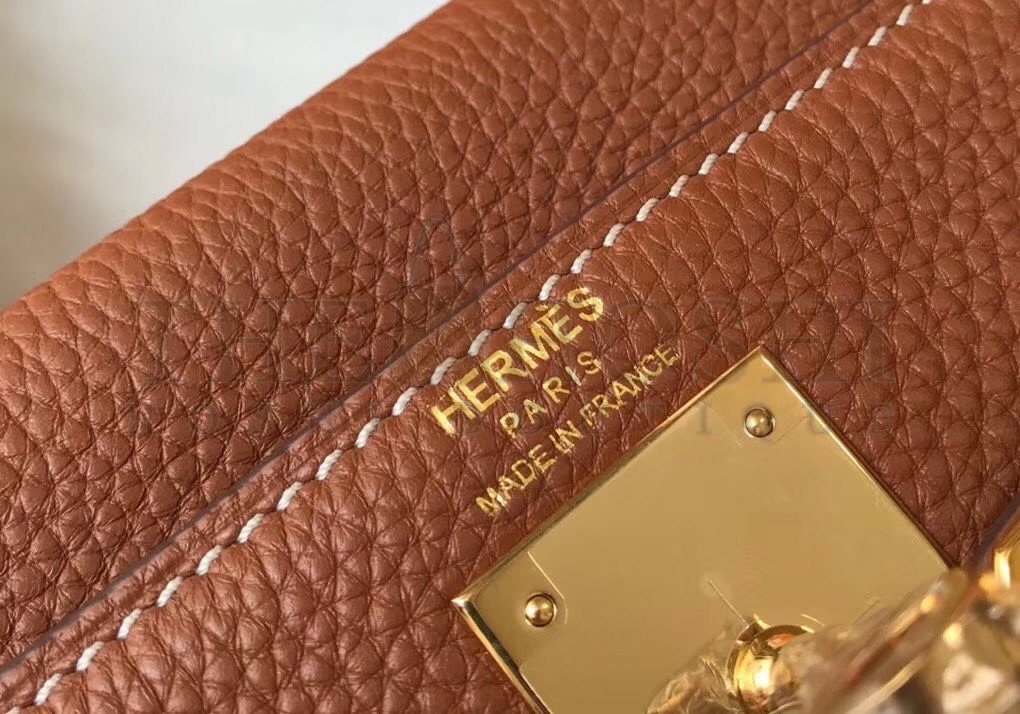 H**me5 Brown Clemence Kelly 25cm GHW Bag Master Quality