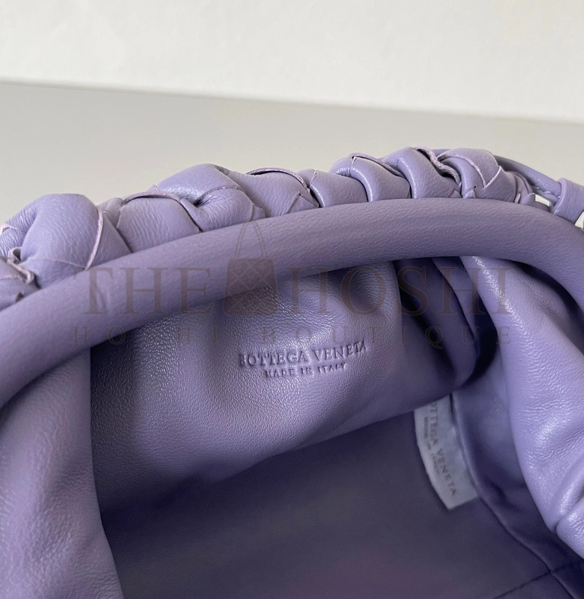 B0tt*ga Ven*ta Mini Pouch with Strap in Wisteria Intrecciato Lambskin Master Quality