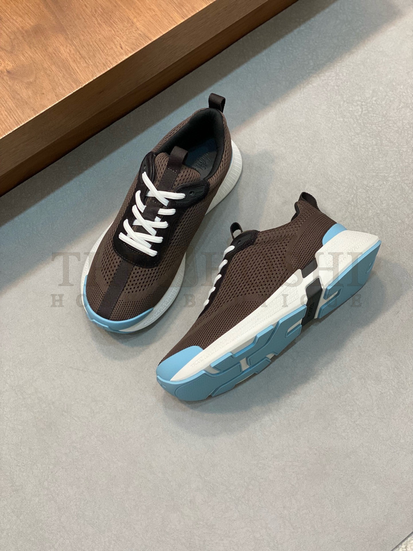 H**me5 Heros Sneakers in Black Knit and Black Suede Master Quality