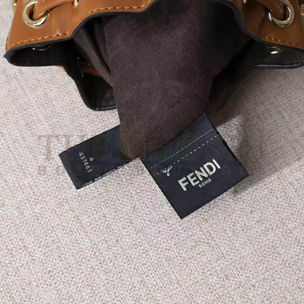 F**di Women Mon Tresor Leather Mini Bag-Brown Master Quality