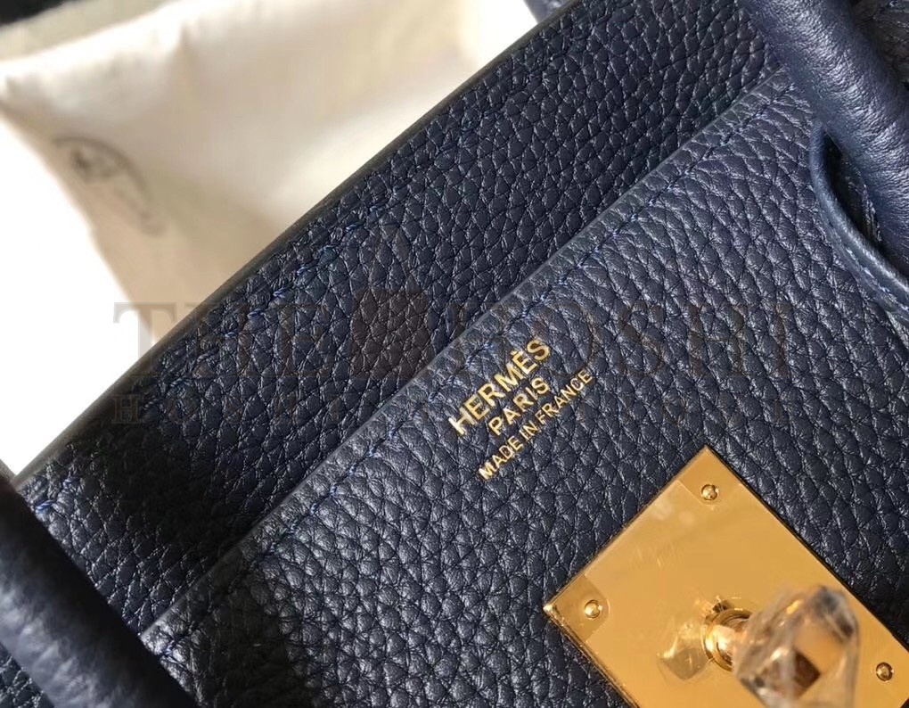 H**me5 Navy Blue Clemence Birkin 35cm Bag Master Quality