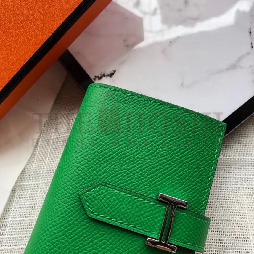 H**me5 Bearn Mini Wallet In Bamboo Epsom Leather Master Quality