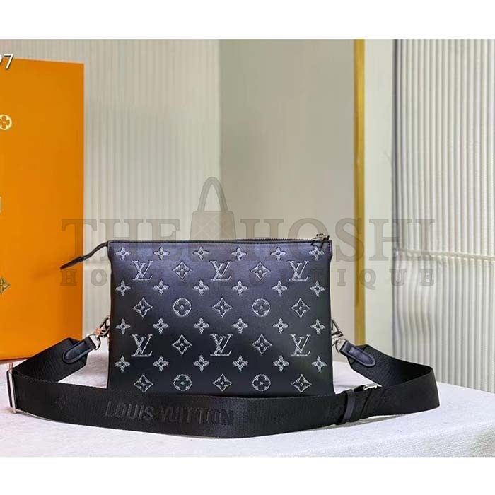 L0vis Vvtt0n LV Women Coussin MM Handbag Black Gray Lambskin Master Quality