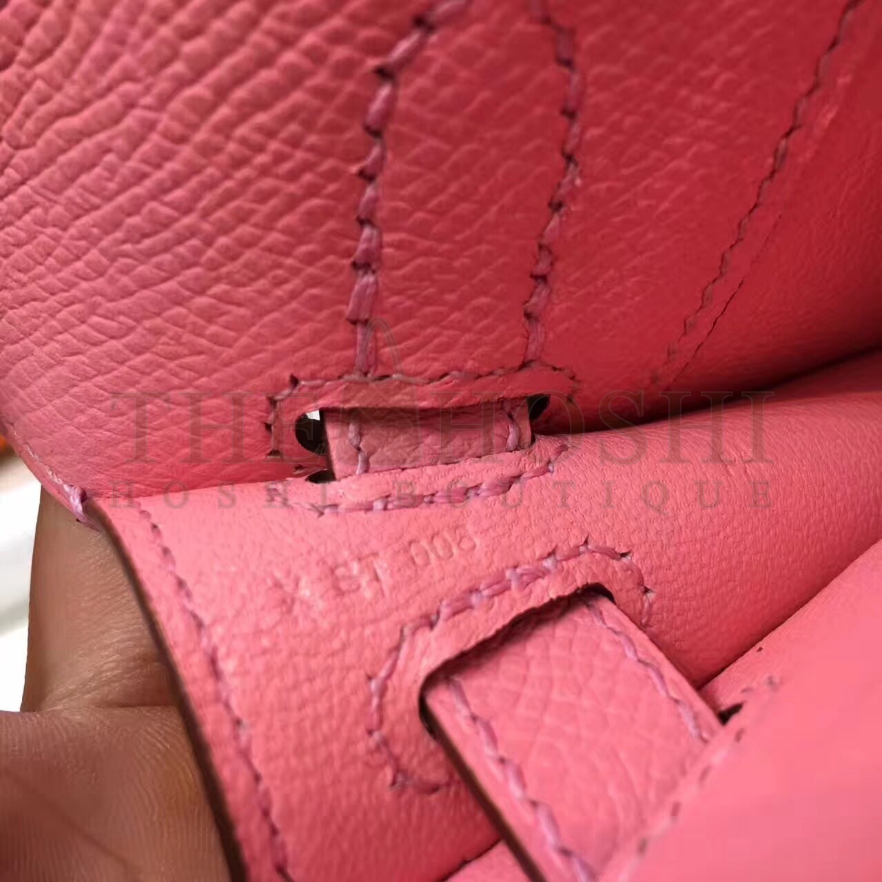 H**me5 Pink Epsom Kelly Cut Handmade Bag Master Quality