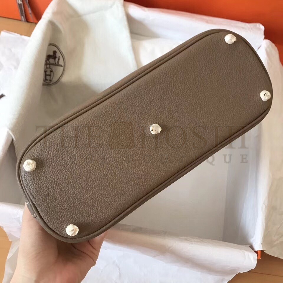 H**me5 Taupe Clemence Bolide 27cm Handmade Bag Master Quality