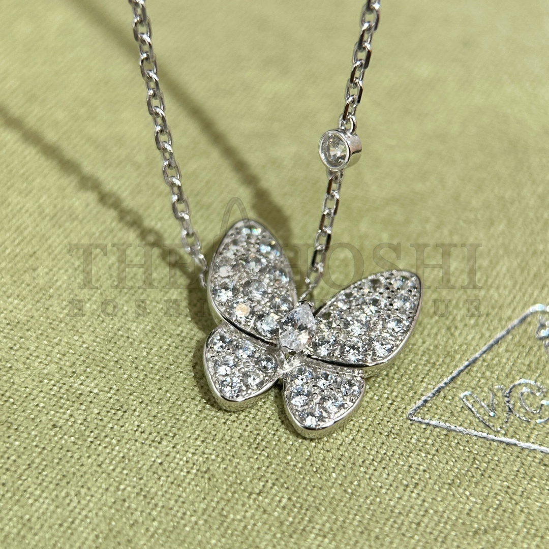 V*n Cl**f & Arpels Two Butterfly Pendant necklaces Master Quality