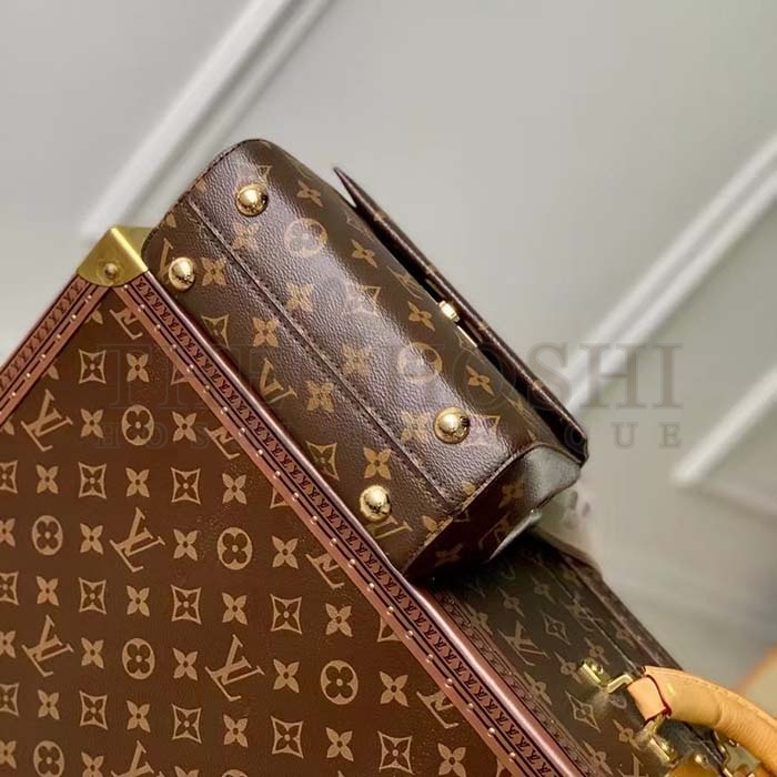 L0vis Vvtt0n LV Women Cluny Mini Handbag Monogram Coated Canvas Cowhide Leather Master Quality