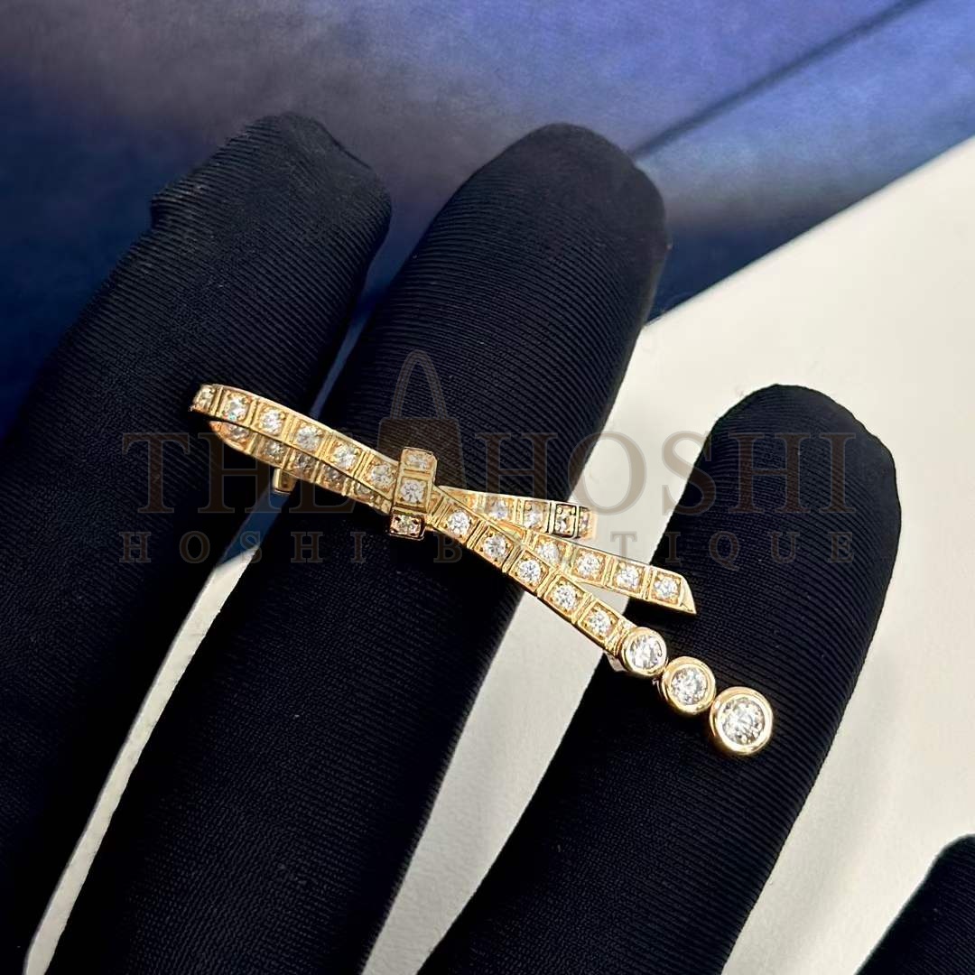 Ch**el Women CC Ruban Ring 18K Beige Gold D1am0nds Master Quality