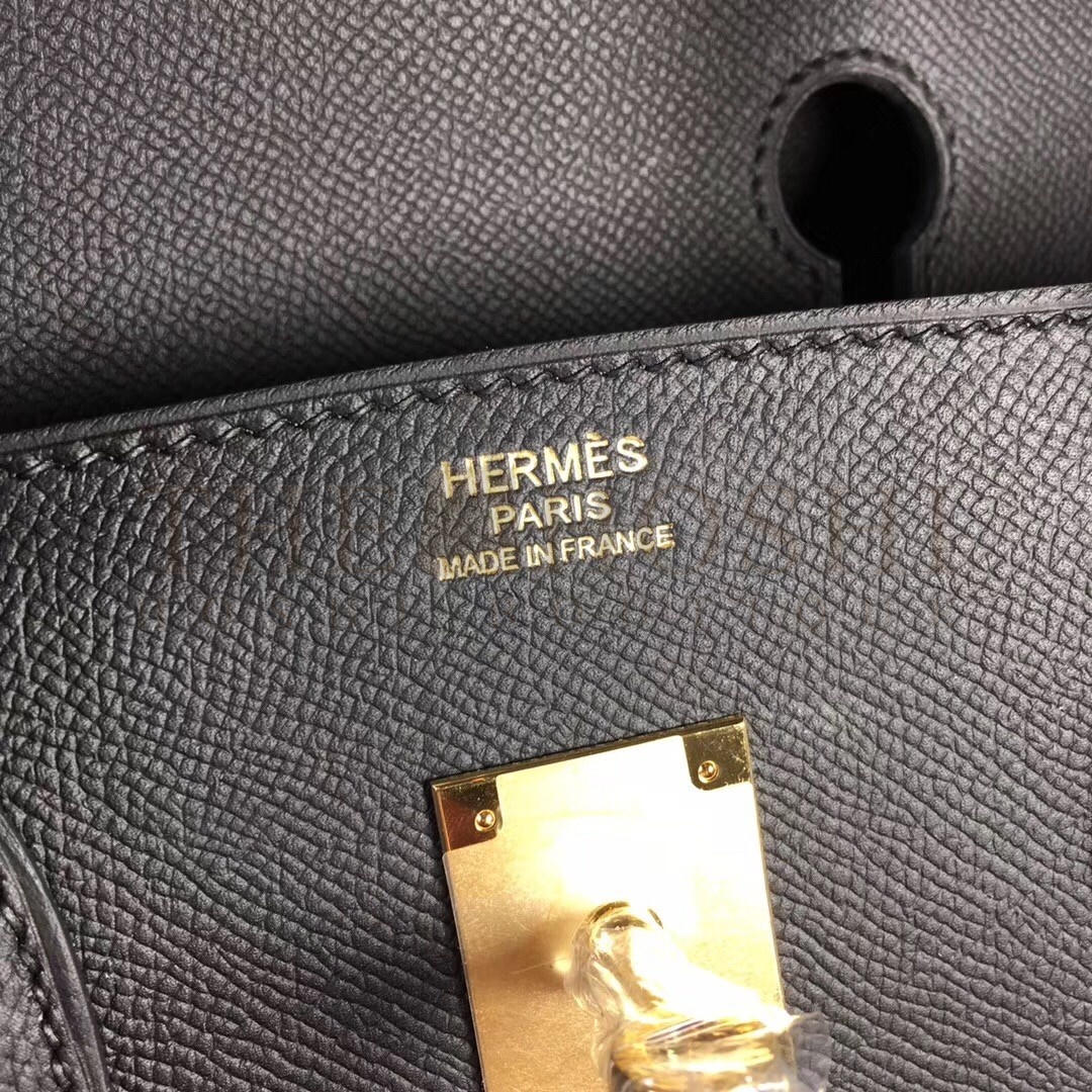 H**me5 Black Epsom Birkin 40cm Handmade Bag Master Quality
