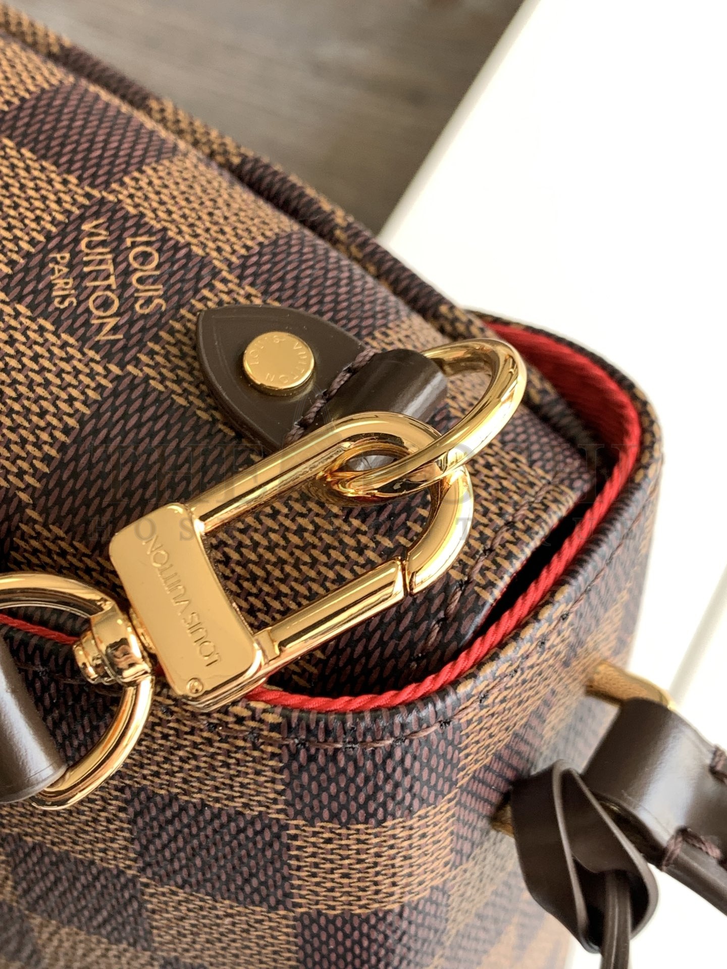 L0vis Vvtt0n LV Women Croisette Brown Damier Ébène Canvas Satchel N53000 Master Quality