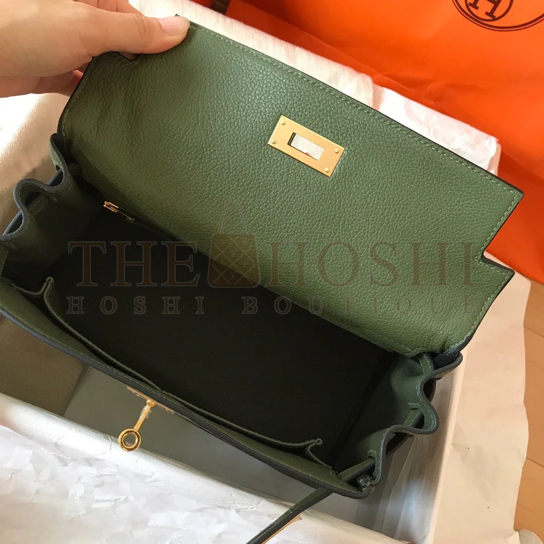 H**me5 Kelly Retourne 28 Handmade Bag In Canopee Clemence Leather Master Quality