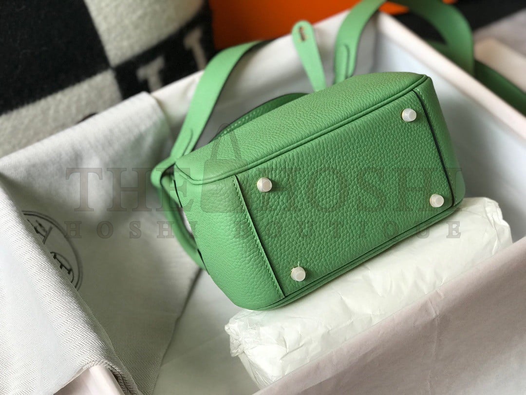 H**me5 Lindy Mini Bag In Vert Criquet Clemence Leather GHW Master Quality