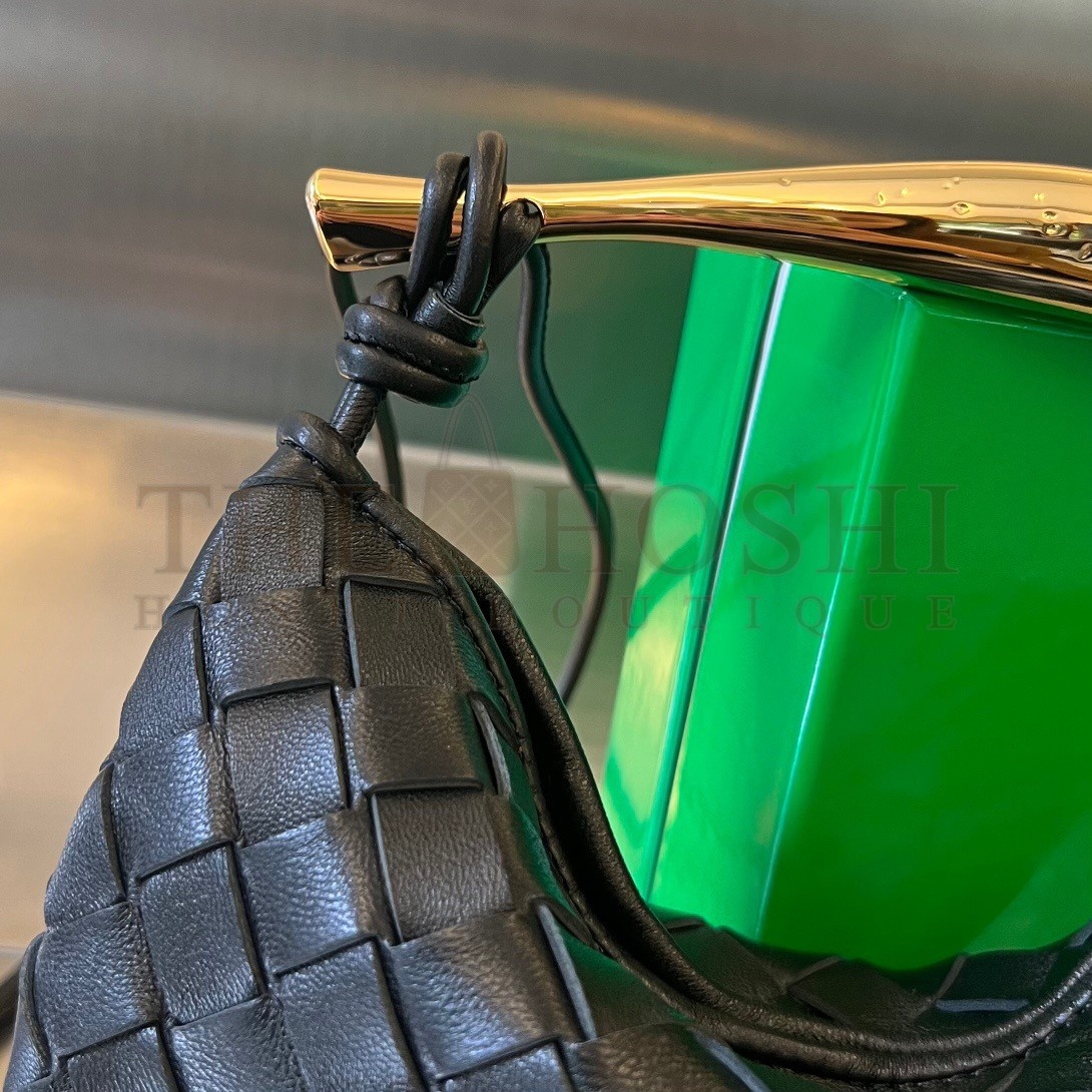 B0tt*ga Ven*ta Sardine Mini Bag In Black Intrecciato Lambskin Master Quality