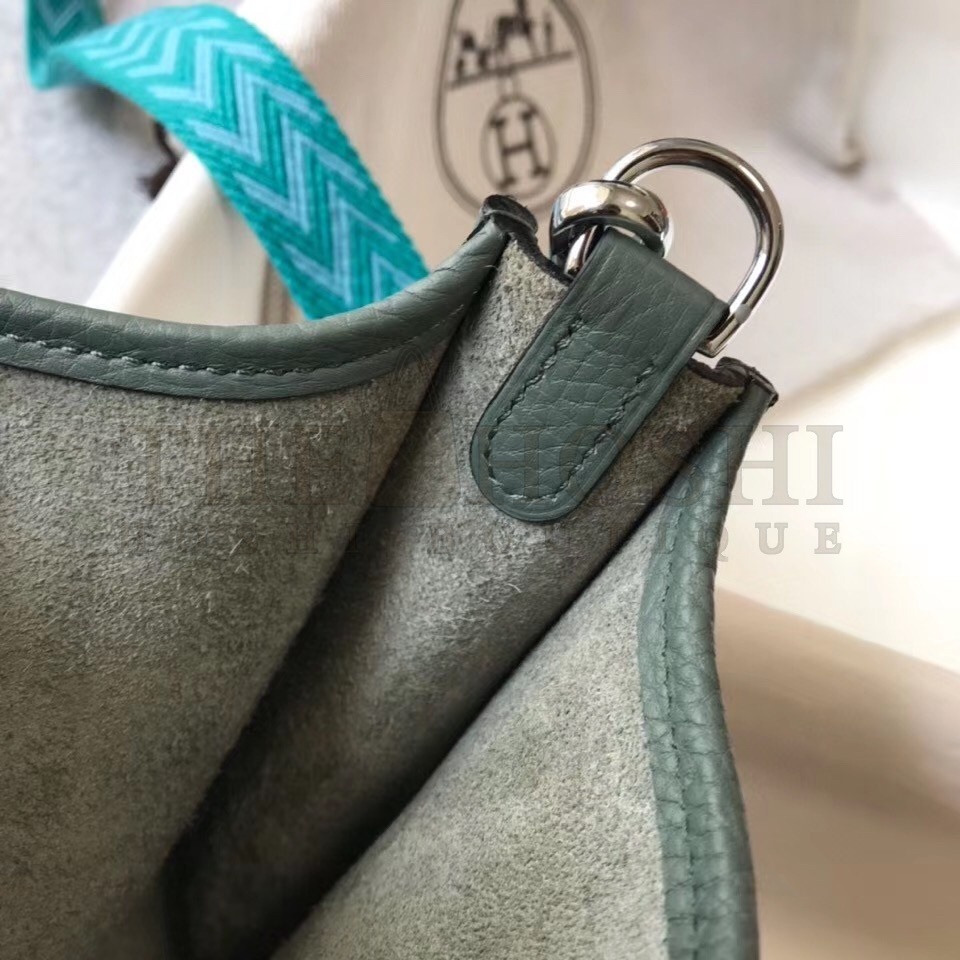 H**me5 Evelyne III TPM Bag In Vert Amande Clemence Leather Master Quality
