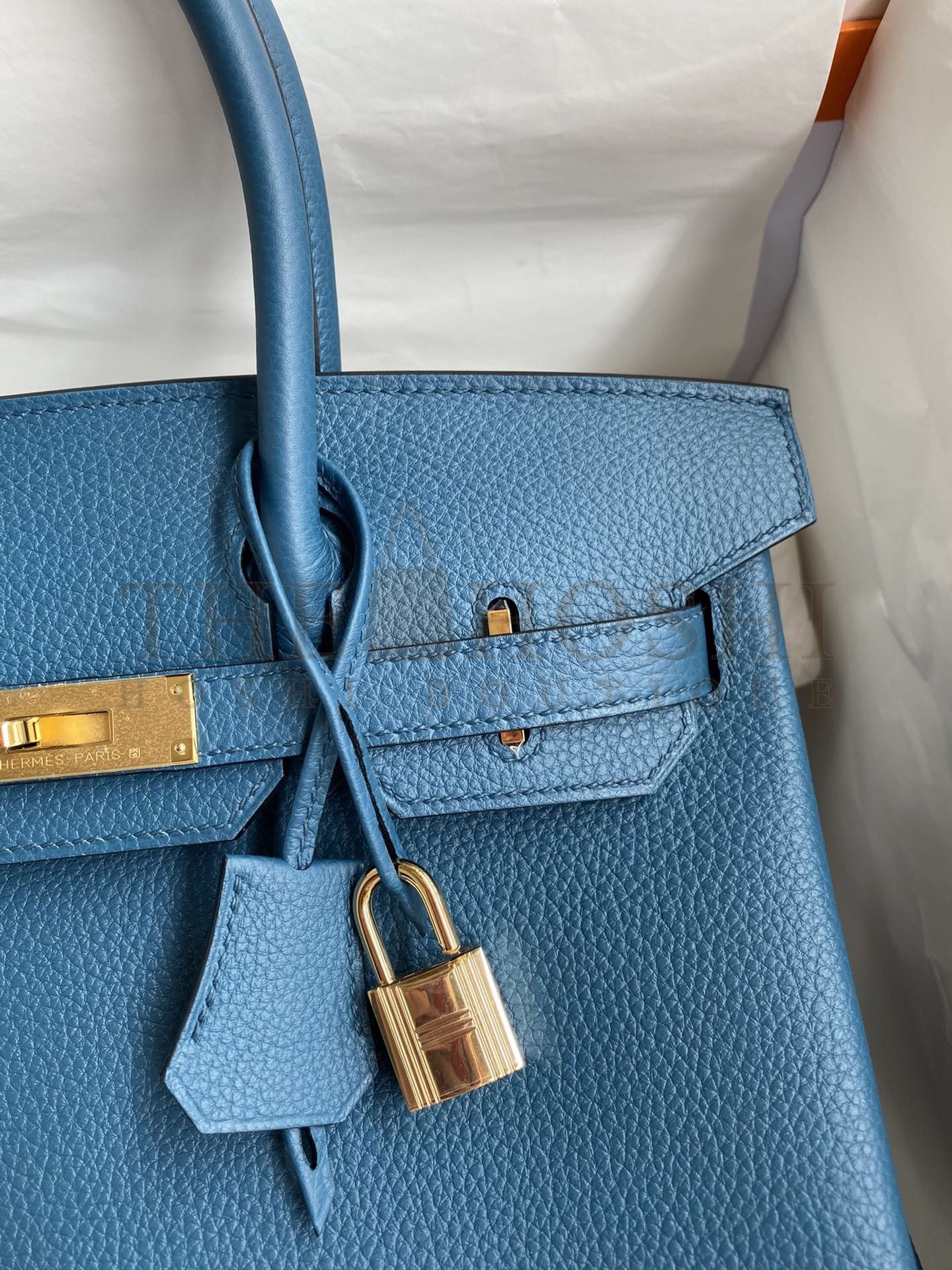 H**me5 Birkin 30 Retourne Handmade Bag In Colvert Clemence Leather Master Quality