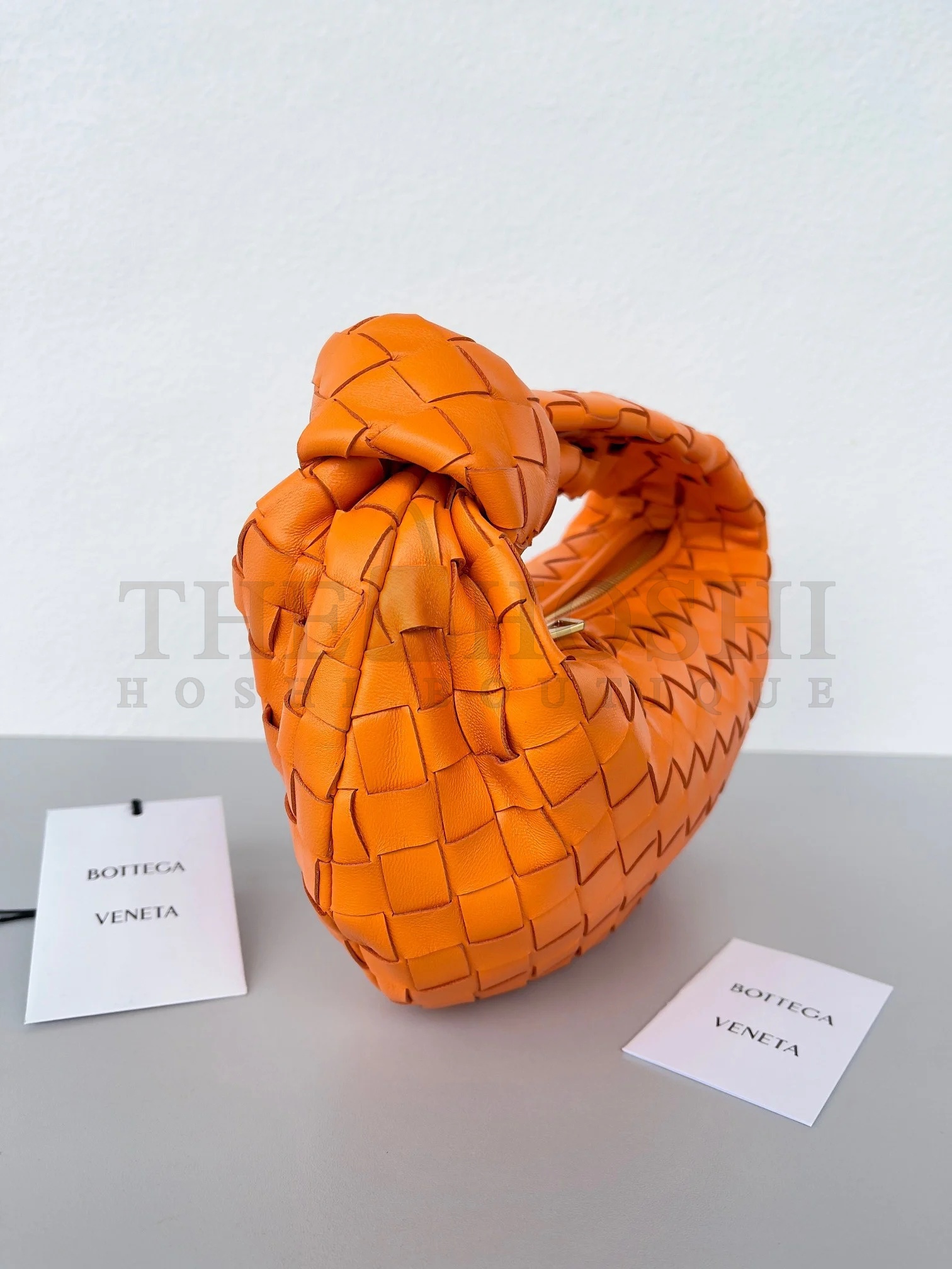 B0tt*ga Ven*ta BV Jodie Mini Bag In Orange Intrecciato Lambskin Master Quality