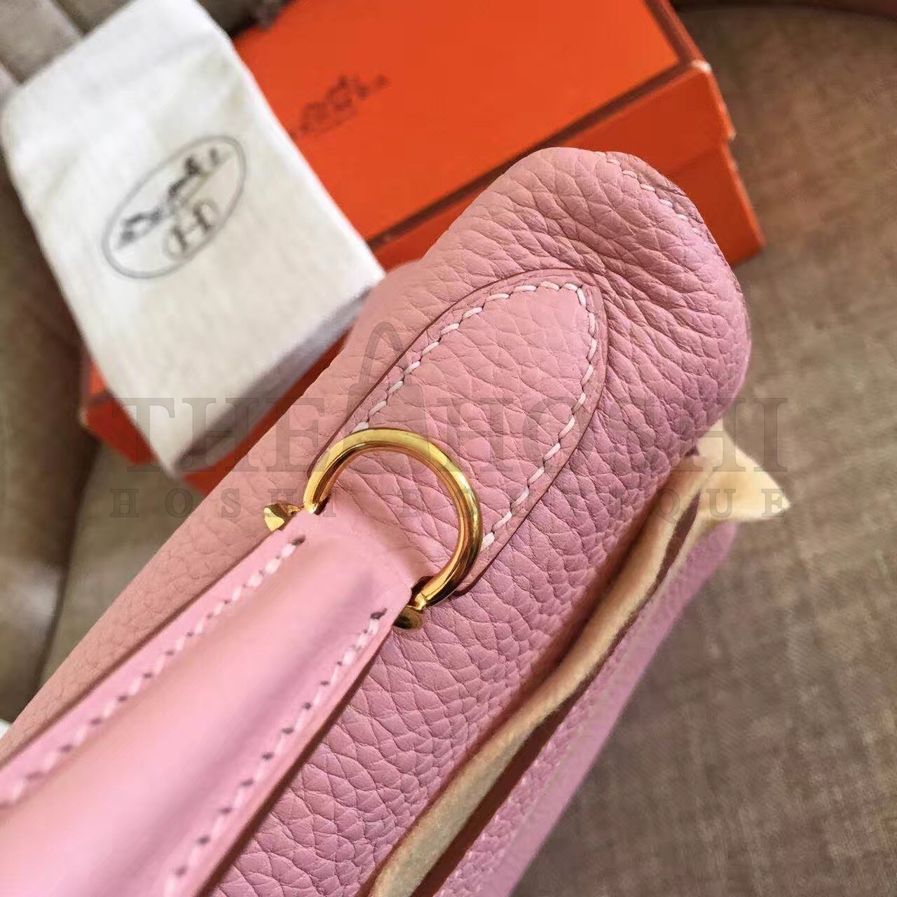 H**me5 Pink Clemence Kelly Retourne 32cm Handmade Bag Master Quality