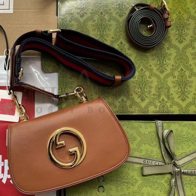 Gvc*1 Women GG Blondie Shoulder Bag Cuir Leather Round Interlocking G Master Quality