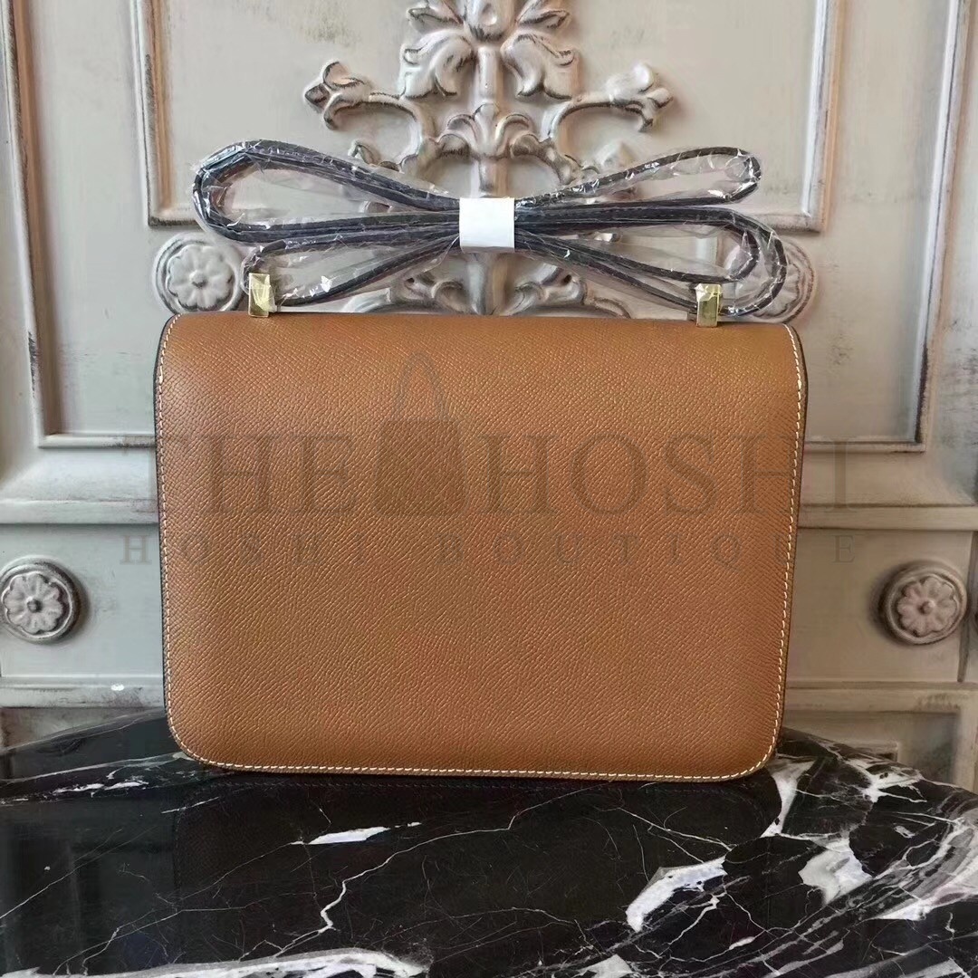 H**me5 Brown Constance MM 24cm Epsom Leather Bag Master Quality