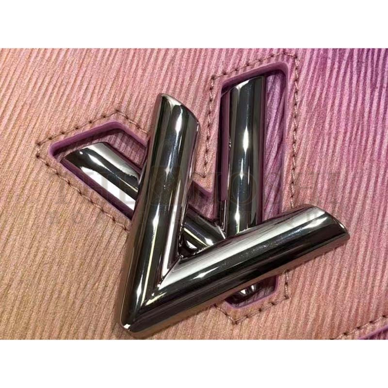 L0vis Vvtt0n LV Women Twist MM Handbag Pink Epi Grained Cowhide Leather Master Quality