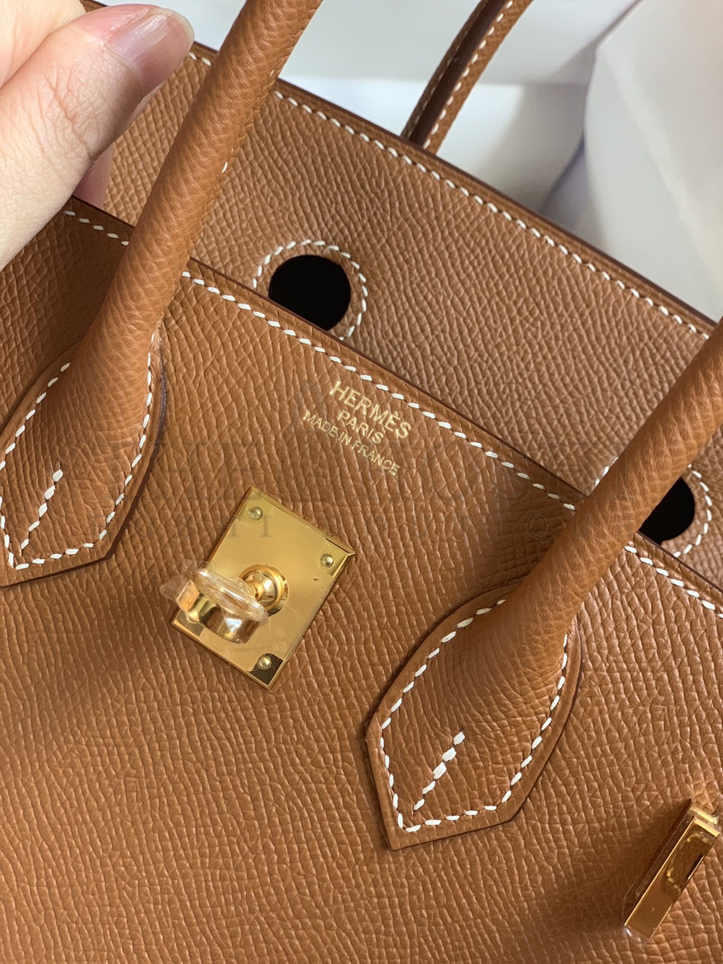 H**me5 Birkin 25/30 Sellier Handmade Bag In Gold Epsom Calfskin Master Quality