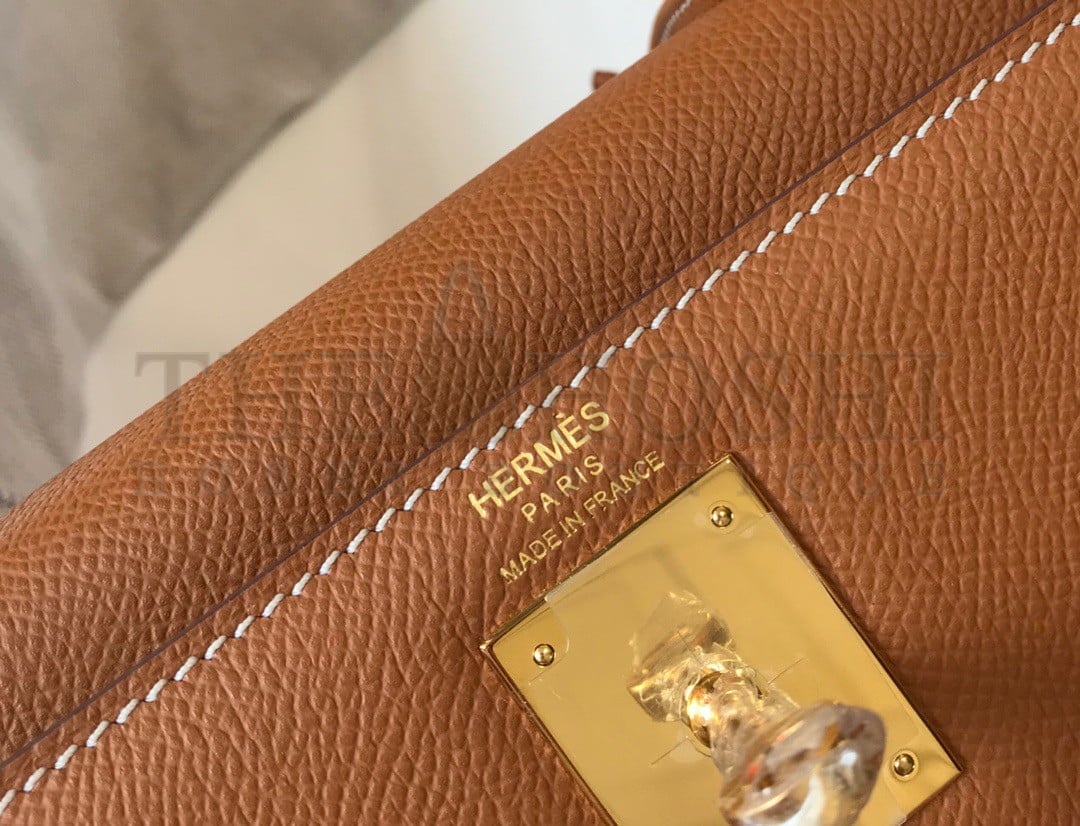 H**me5 Kelly 25cm Sellier Bag in Gold Epsom Calfskin GHW Master Quality