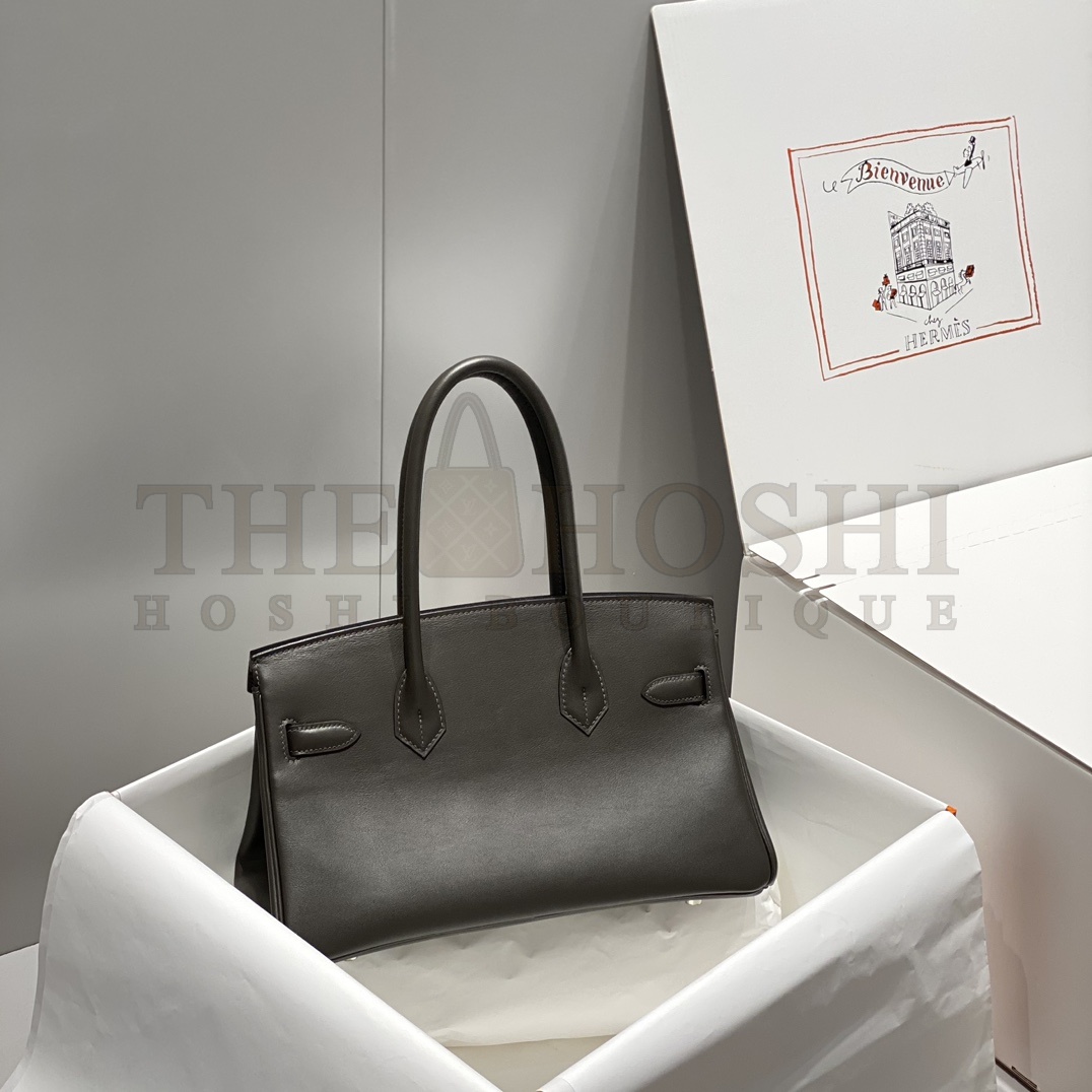 H**me5 Birkin Shoulder Mini 29cm Swift Leather 8F Tin black  and Hardware Master Quality