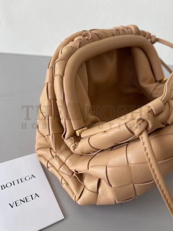 B0tt*ga Ven*ta Mini Pouch In Beige Intrecciato Lambskin Master Quality
