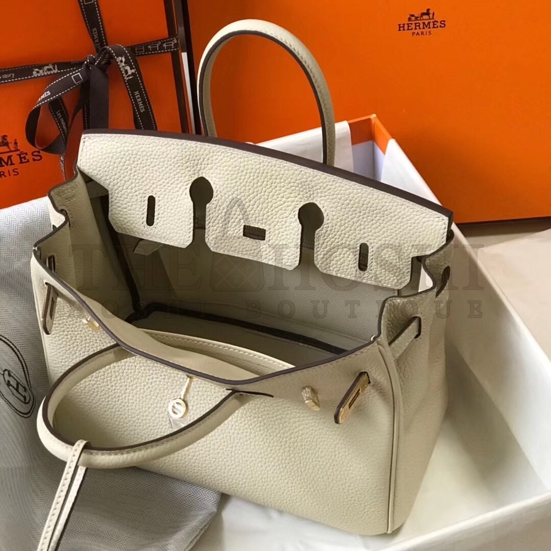 H**me5 Birkin 25cm Bag In Beton Clemence Leather Master Quality