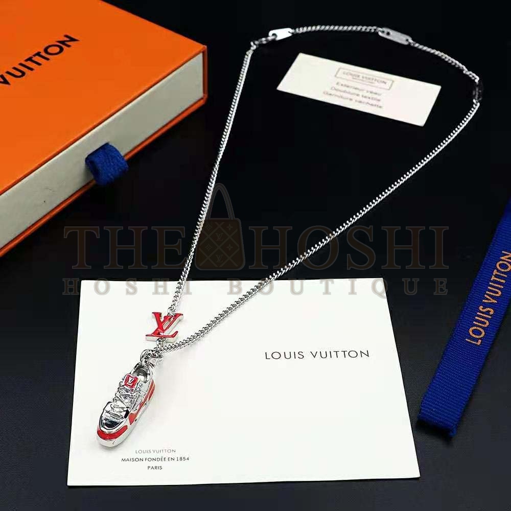 L0vis Vvtt0n Unisex LV Trainer Necklace-Red Master Quality