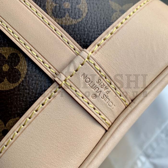 L0vis Vvtt0n LV Women Petit Noé Bucket Bag Monogram Coated Canvas Cowhide Leather Master Quality