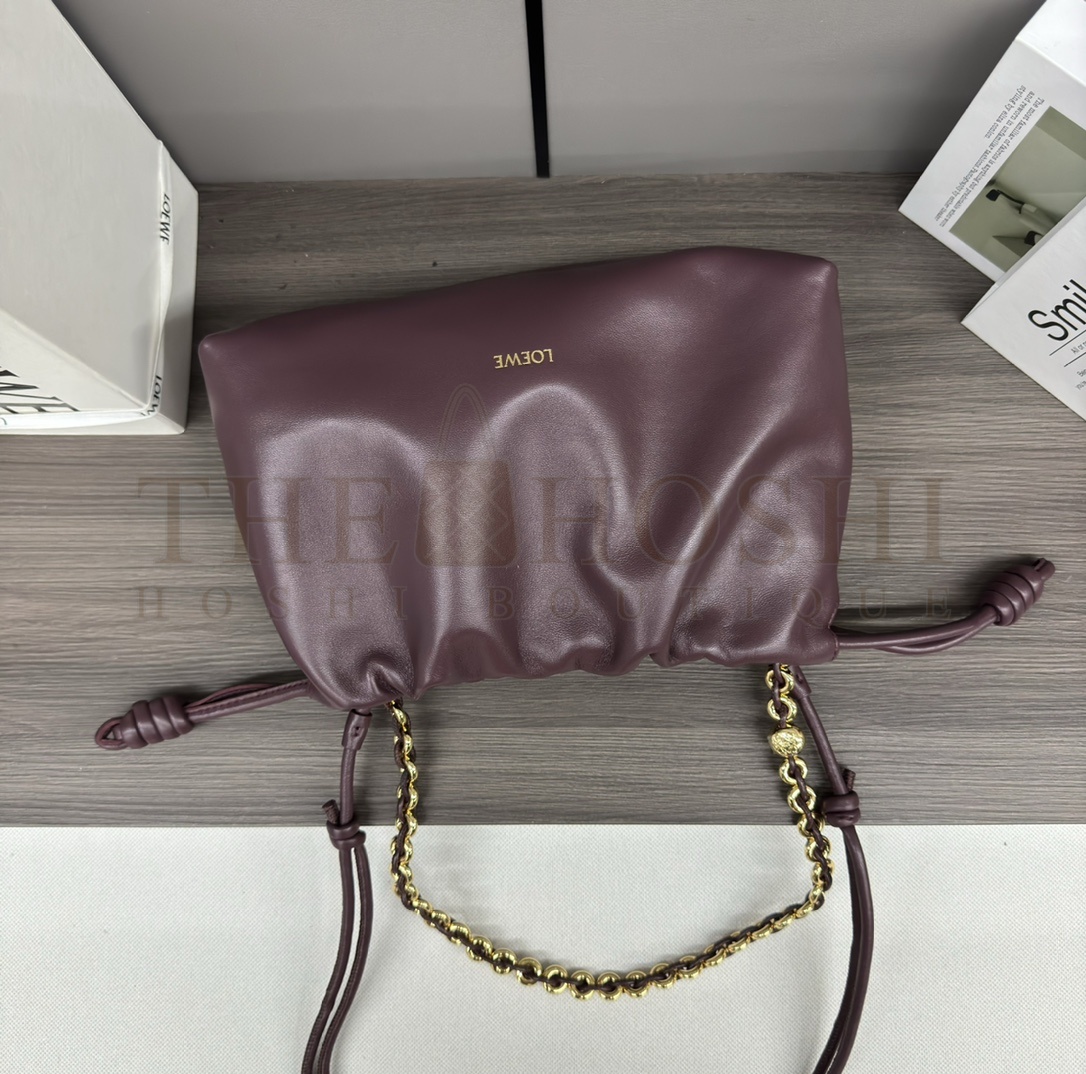 L0ew* Flamenco Purse bag in mellow nappa lambskin mini(23X17X5.5 cm) small(30X20X10.5 cm) Master Quality