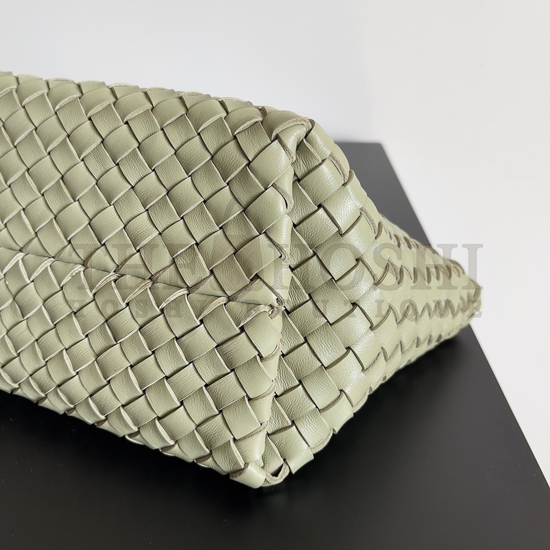 B0tt*ga Ven*ta Cabat Mini Bag In Travertine Intrecciato Lambskin Master Quality