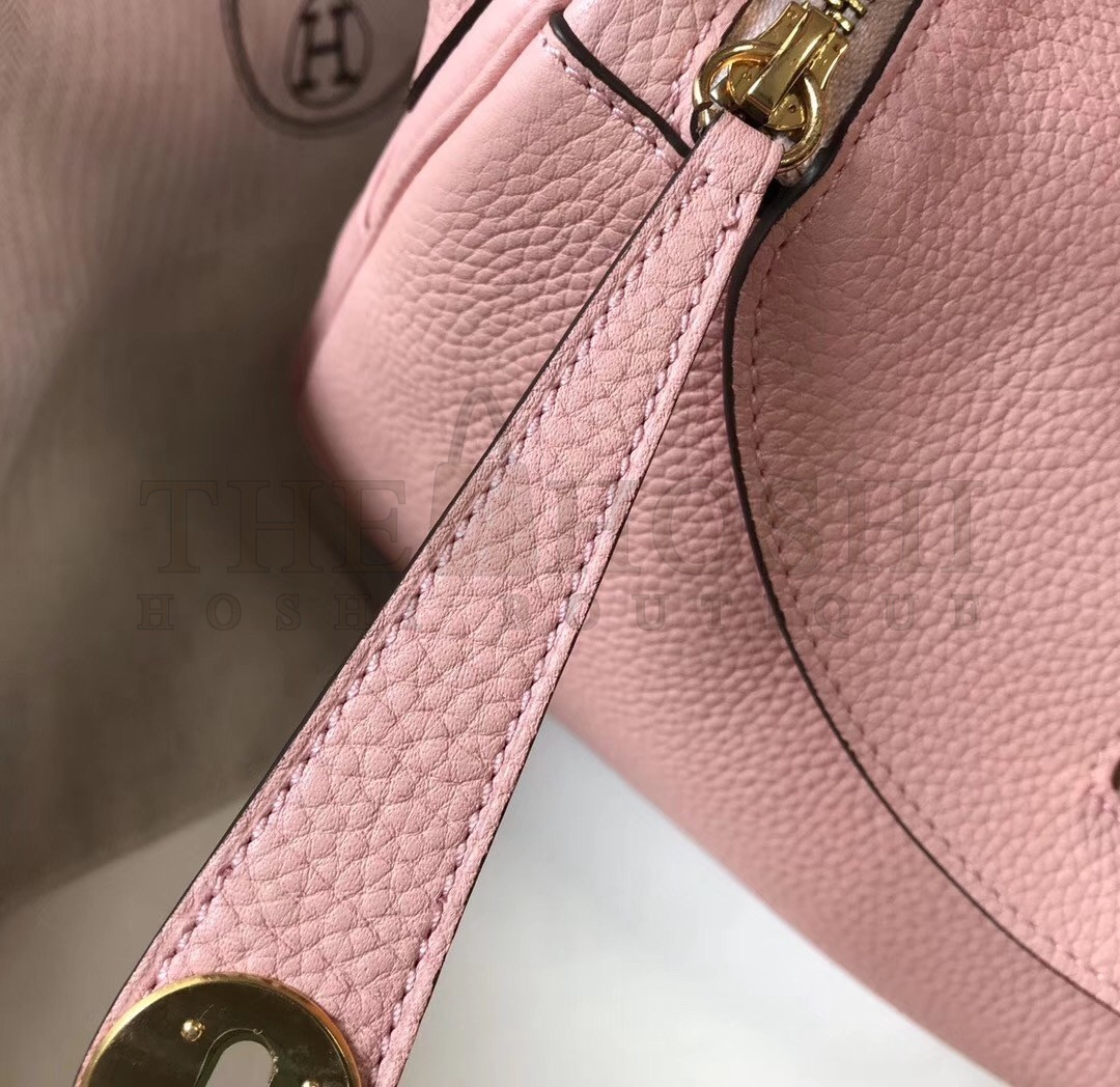 H**me5 Lindy 26cm Bag In Pink Clemence With GHW Master Quality