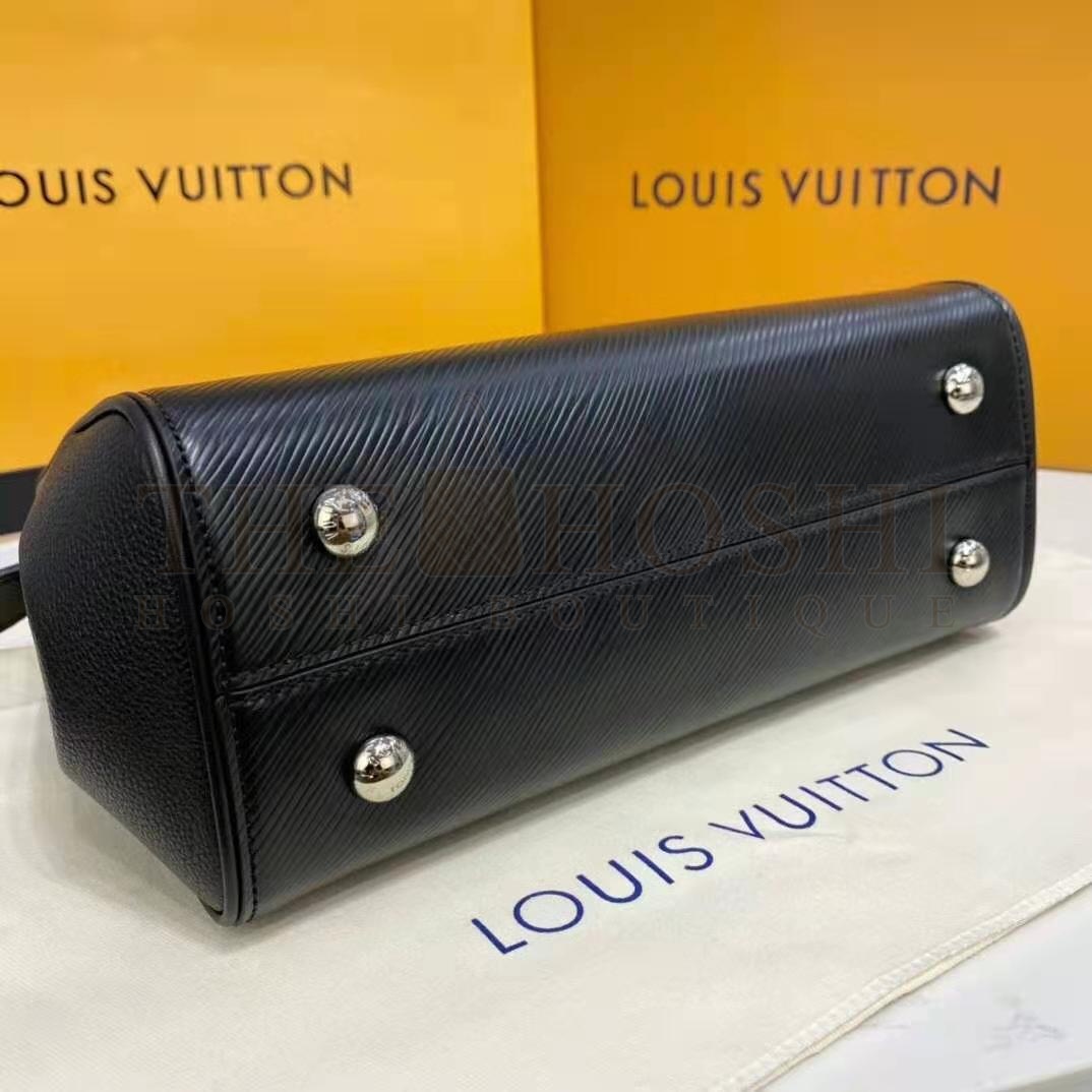 L0vis Vvtt0n LV Women Grenelle Tote MM Bag Black Epi Grained Cowhide Leather Master Quality