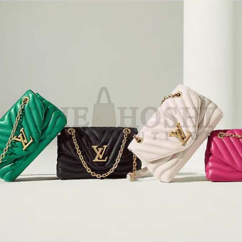 L0vis Vvtt0n LV Women New Wave Chain Bag Handbag Agathe Pink Smooth Cowhide Leather Master Quality