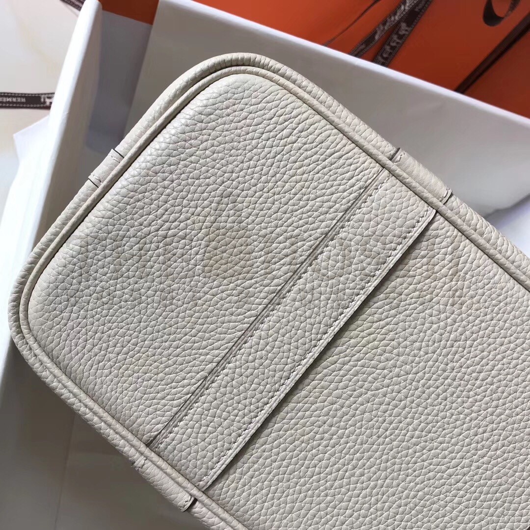 H**me5 Garden Party 36 Bag In White Clemence Leather Master Quality