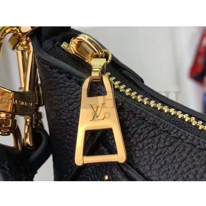 L0vis Vvtt0n LV Women Bagatelle Black Handbag Black Monogram Empreinte Grained Cowhide Leather Studs Master Quality
