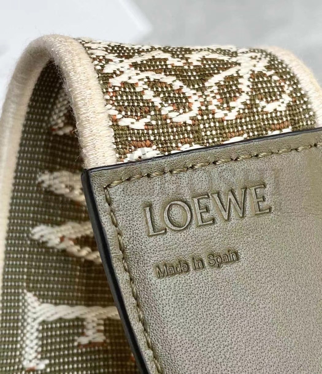 L0ew* Gate Dual Mini Bag In Autumn Green Calfskin Master Quality