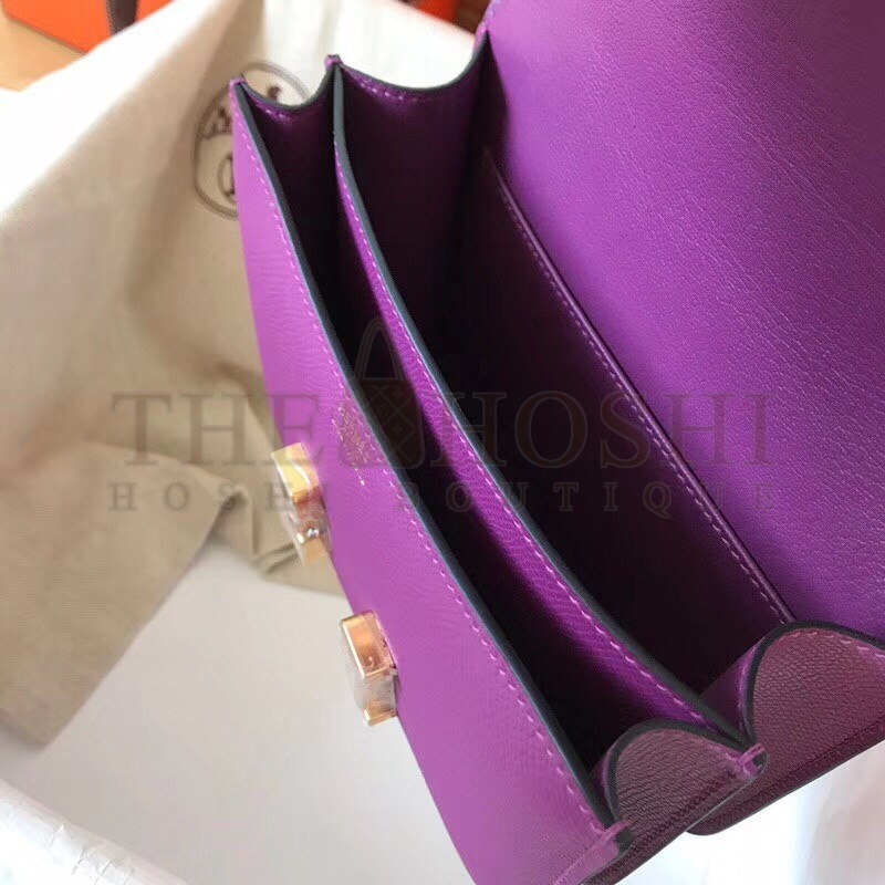 H**me5 Mini Constance 18cm Cyclamen Epsom Bag Master Quality