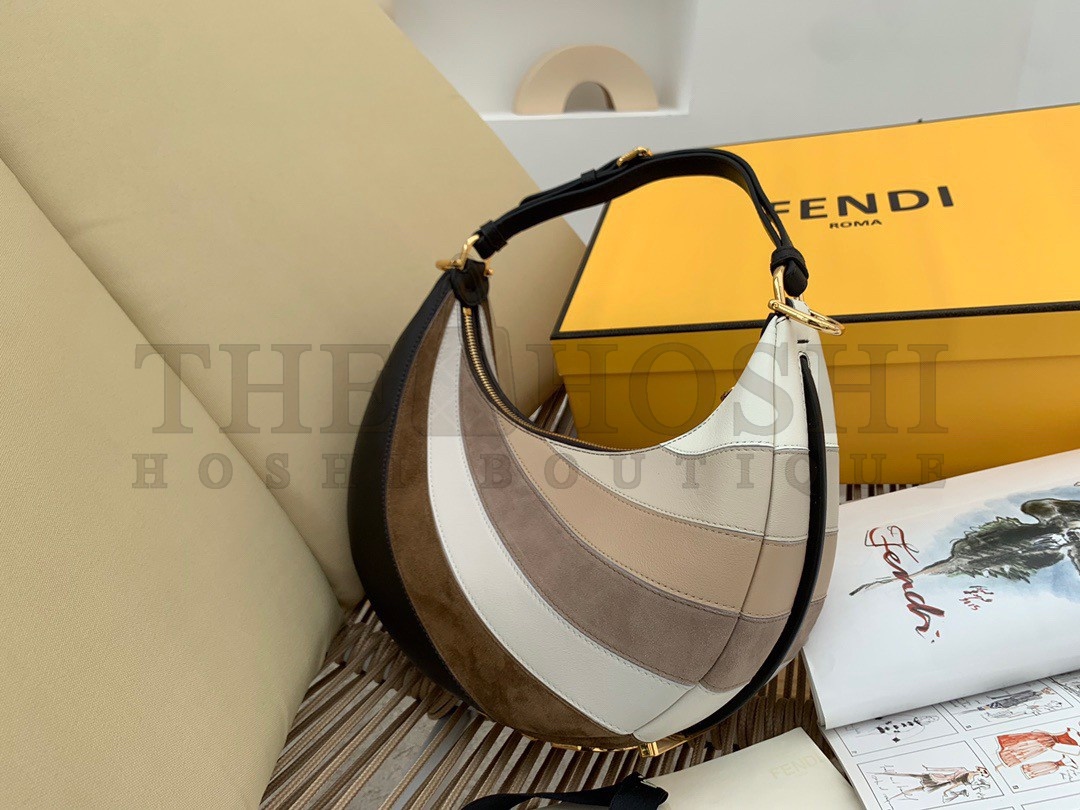 F**di F**digraphy Small Hobo Bag In Inlaying Leather Master Quality