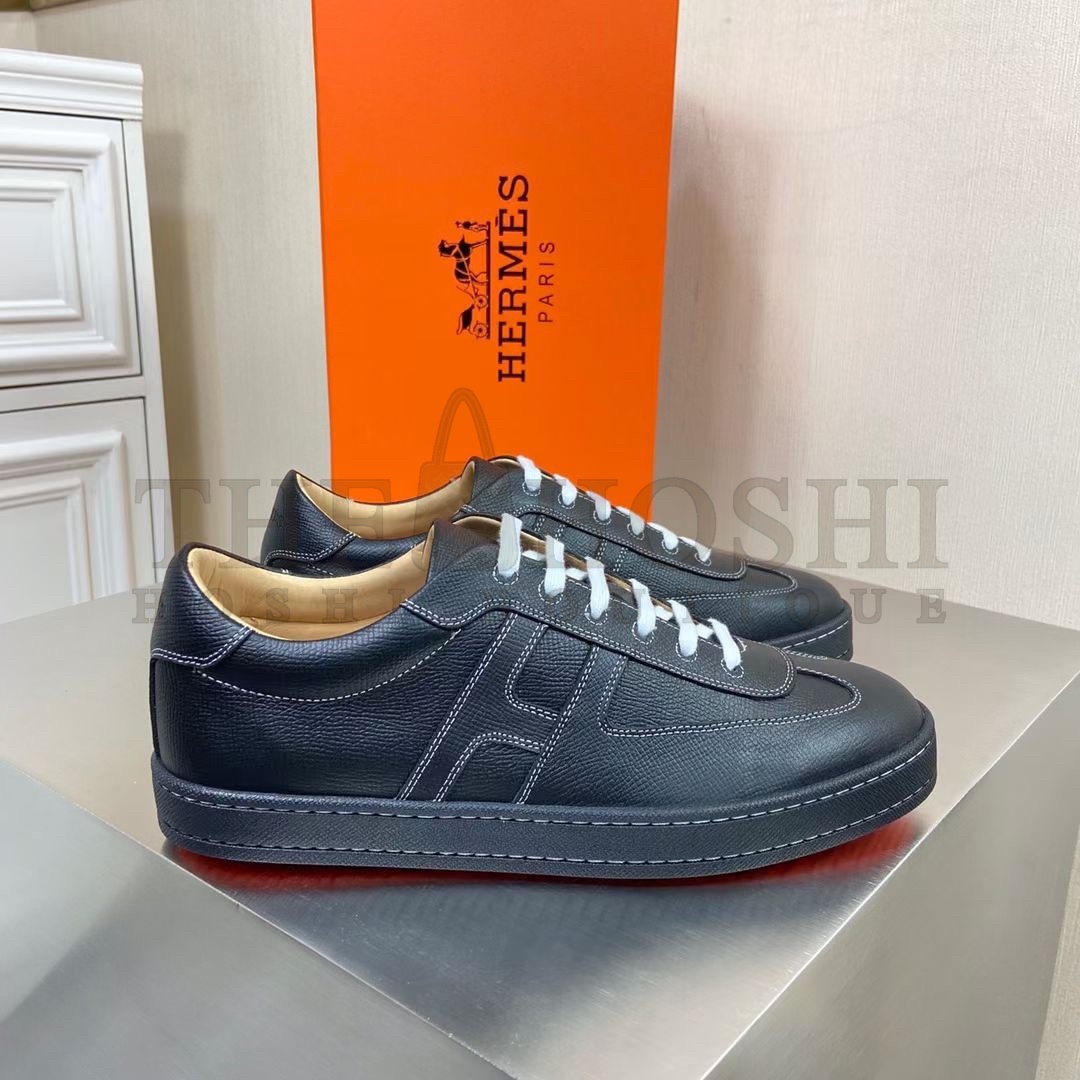 H**me5 Boomerang Sneakers In Black Epsom Leather Master Quality