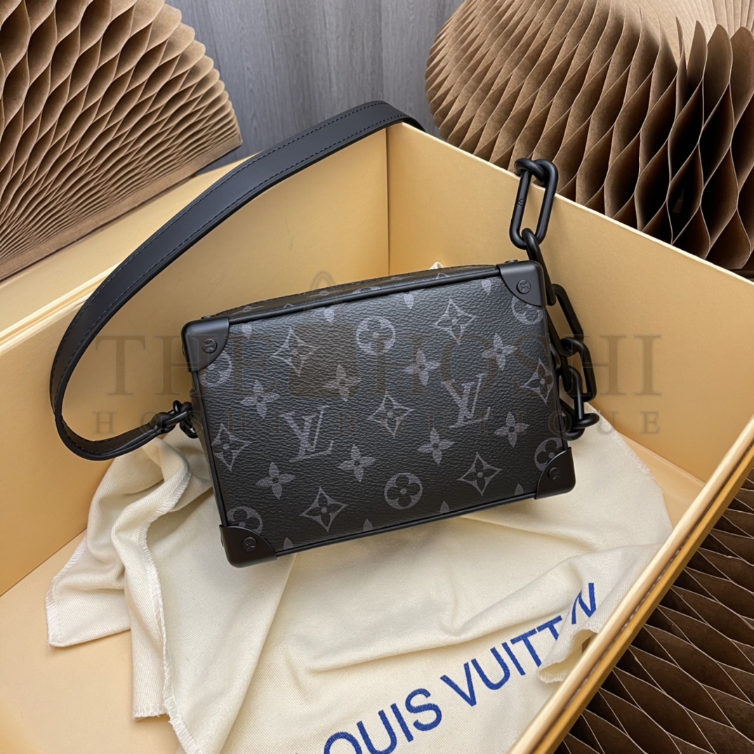 L0vis Vvtt0n LV Men Mini Soft Trunk Bag Monogram Eclipse Coated Canvas Master Quality