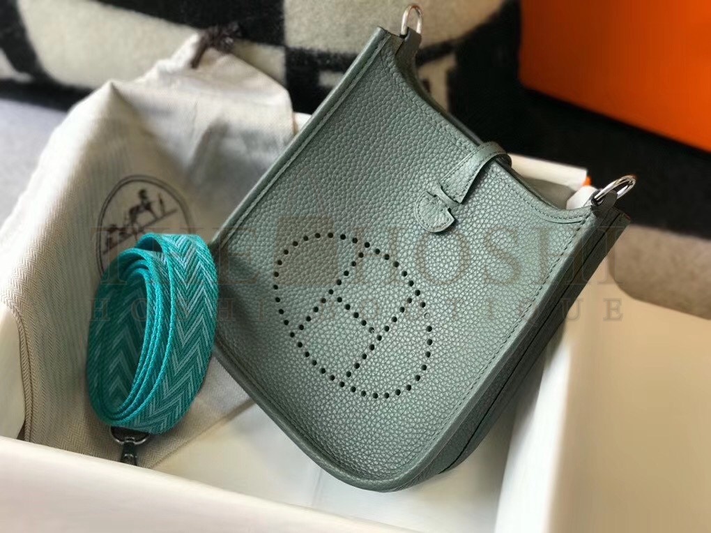 H**me5 Evelyne III TPM Bag In Vert Amande Clemence Leather Master Quality