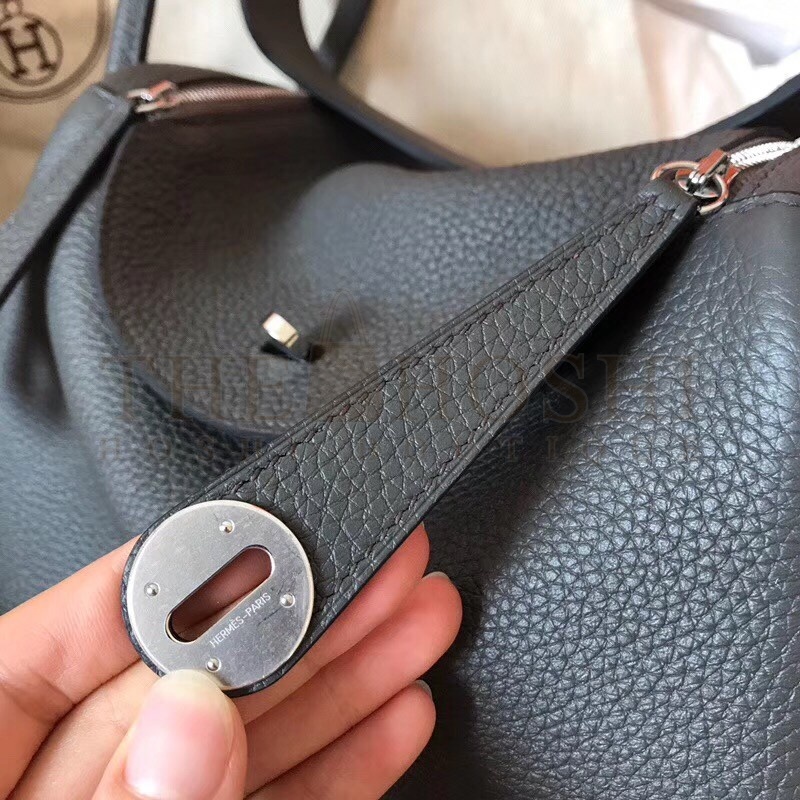 H**me5 Vert Gris Lindy 30cm Clemence Handmade Bag Master Quality